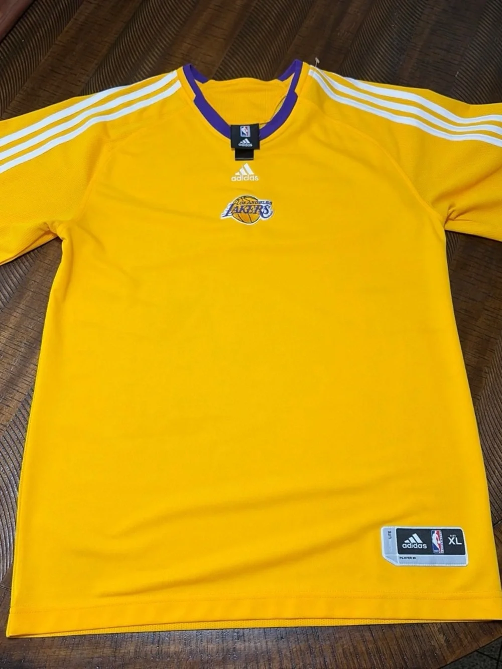 adidas Los Angeles Lakers Gold Short-Sleeve Team Shirt